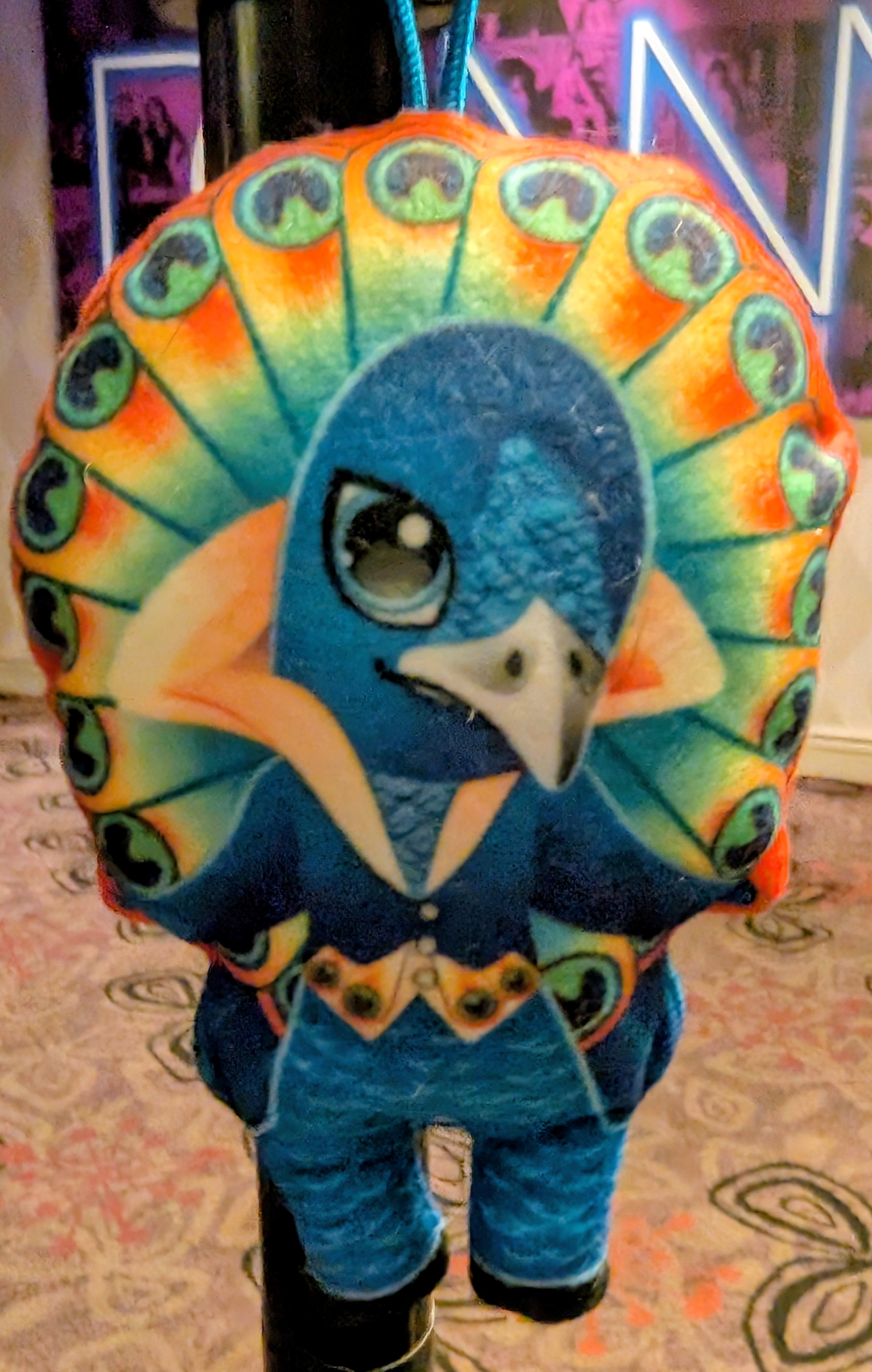 Image of Item #66. McDonald’s Happy Meal Peacock from The Masked Singer.