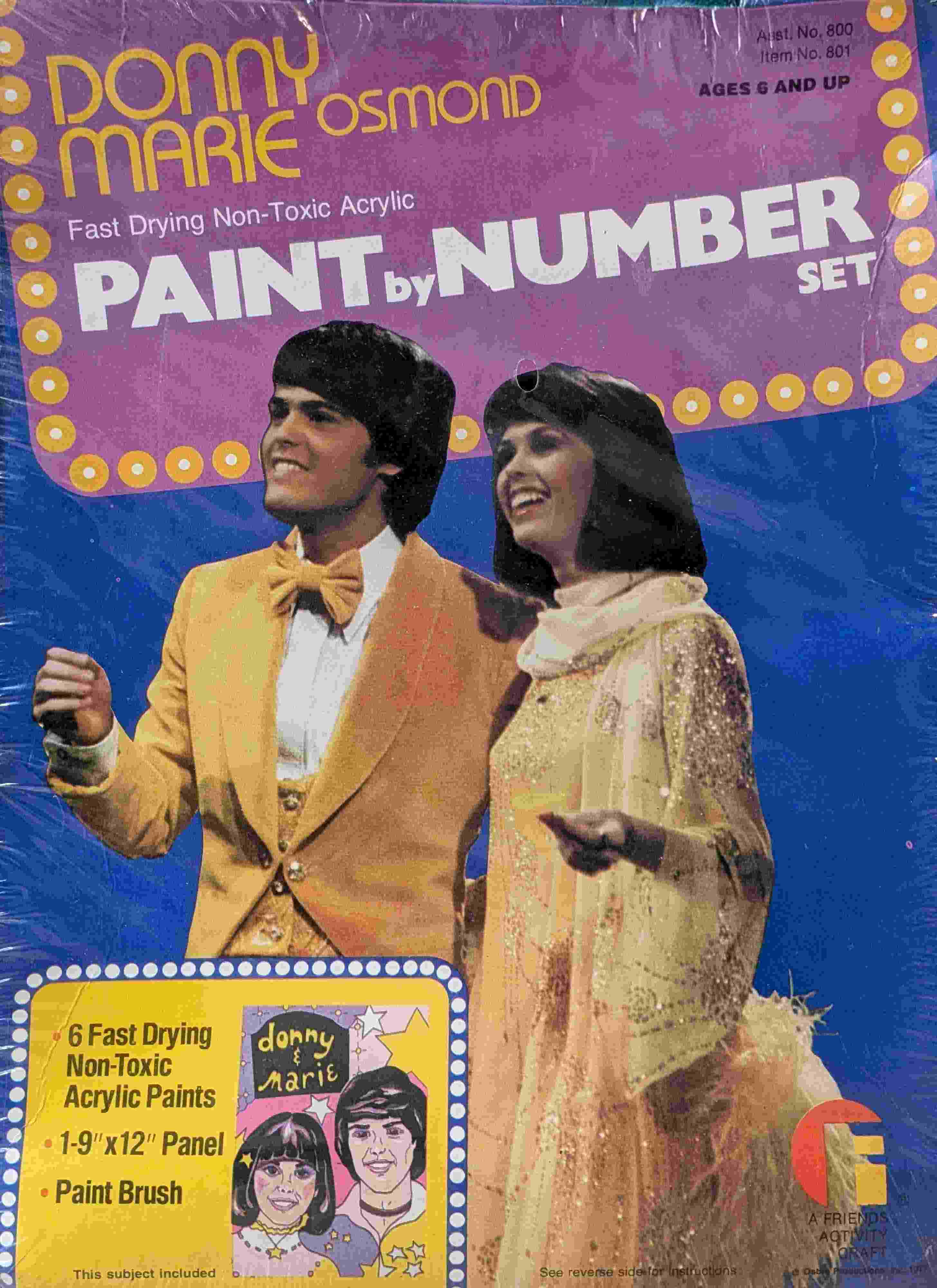Image of Item 76. Donny & Marie Paint by Numbers