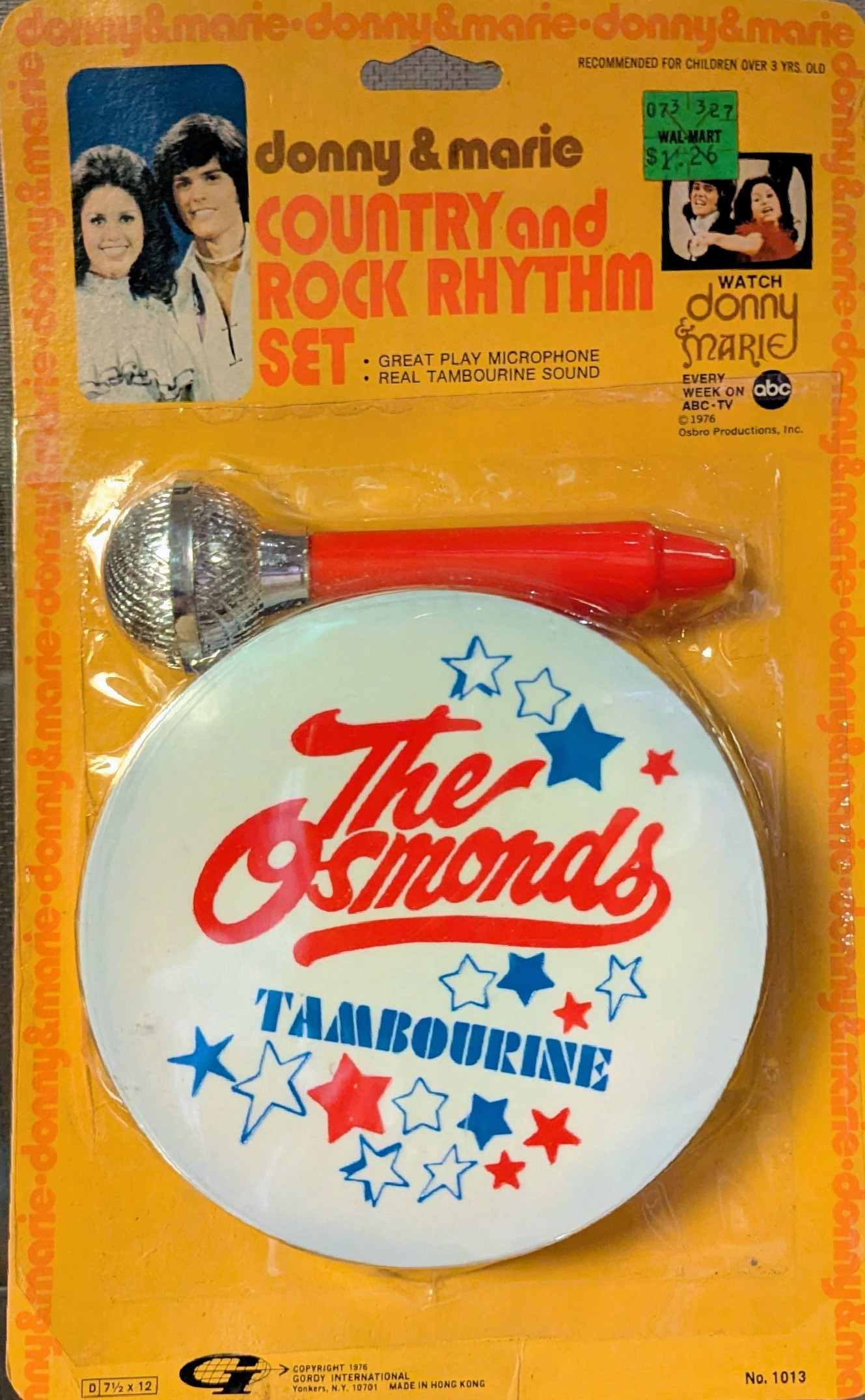 Image of Item #2. Donny and Marie tambourine with mic