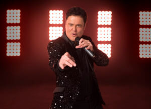 Donny Osmond Singing In Sparkly Suit