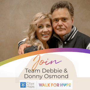 Join Team Debbie and Donny Osmond